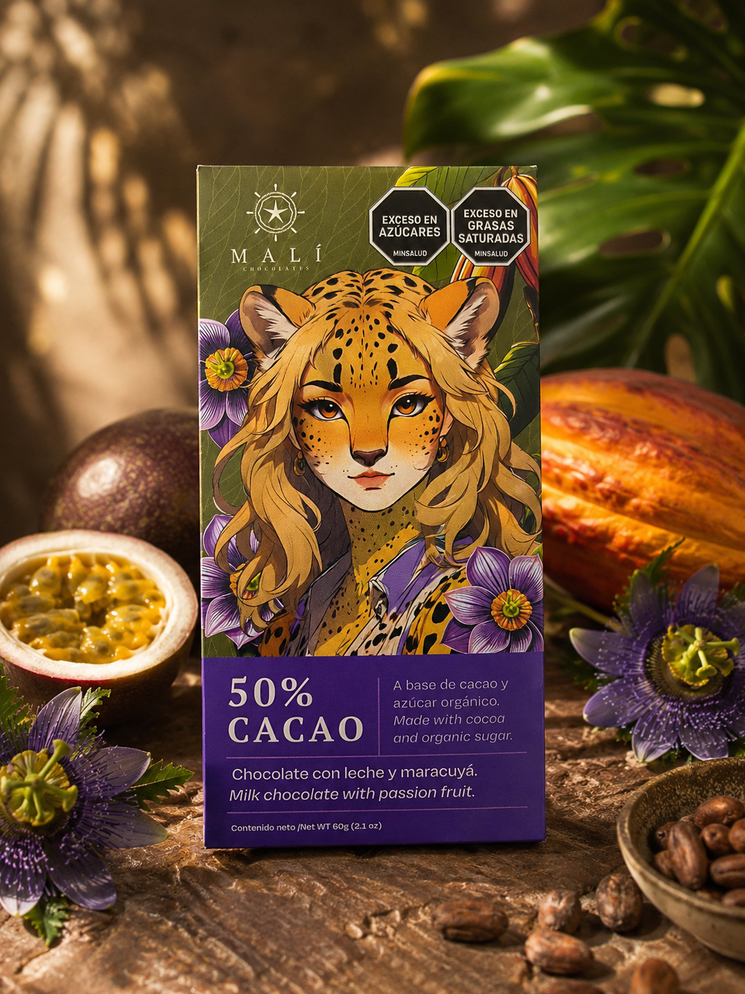 Bruma Tropical - Chocolate 50% con Maracuyá y Leche