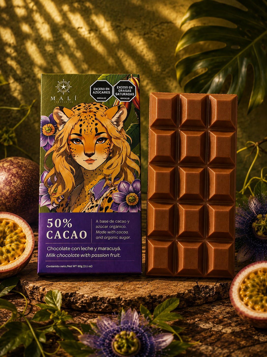 Bruma Tropical - Chocolate 50% con Maracuyá y Leche