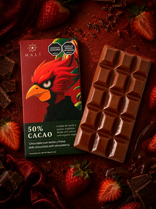 Escarlata - Chocolate 50% con Fresa y Leche